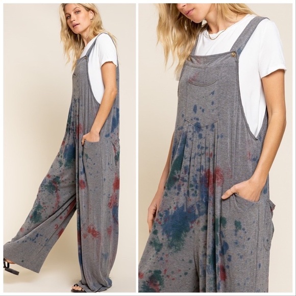 POL Paint the Town Dyed Overalls - Picture 6 of 14